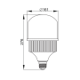 Лампа світлодіодна 60W 220V 5850lm 4100K E27/E40 161х276mm надпотужна [LLA-HP-060-230-41-E27-40] ALFA HP УЕК