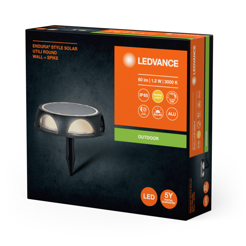 Светильник 1.2W 3.7V 60lm 3000K IP65 DIM 115х140mm [4058075834743] ENDURA STYLE LEDVANCE