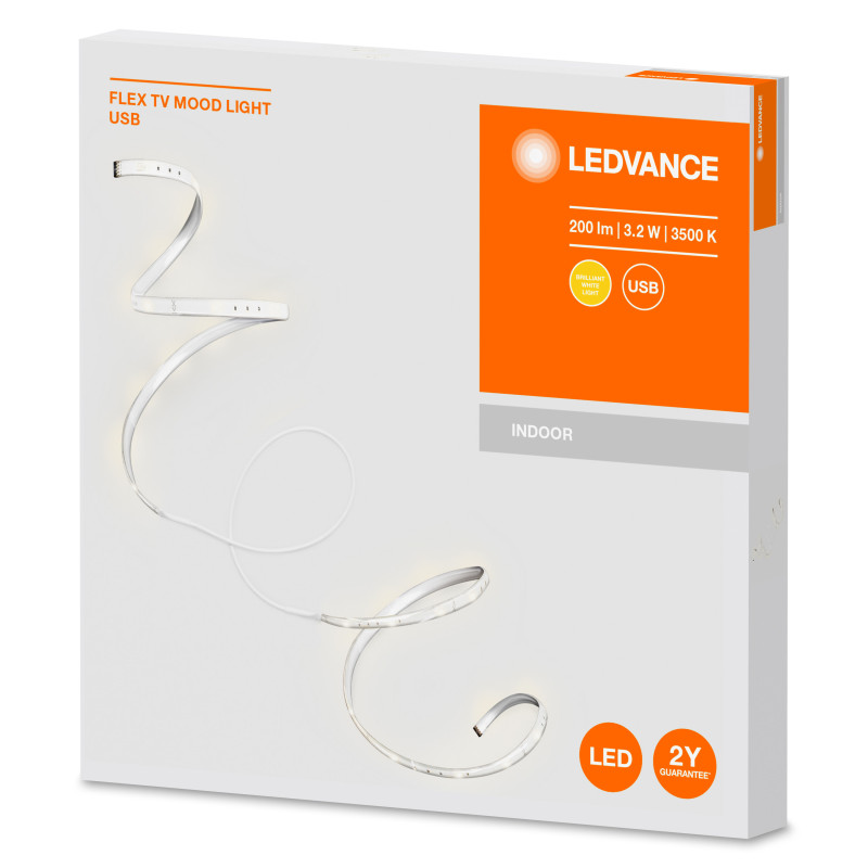 Светодиодная лента 2.7W 5V 110lm 3500K IP20 1500х2.9х8mm [4058075666894] LEDVANCE Flex Tv Mood Light