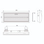 LED Светильник аварийный 3,5W 230V 150lm 6500K 1час NiCd 250x51x110mm IP54 [LDPA0-5040-1H-K01] УЕК ДПА 5040-1