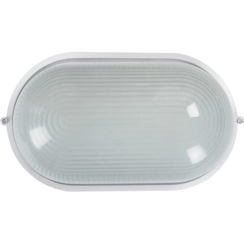 Світильник 60W 230V E27 IP54 овальний 213х100х107mm білий [l002008] E.NEXT e.light.1401.1.60.27.white