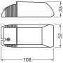 Електронний трансформатор 105W 230-240V для галогенних ламп DIM IP20 [4050300442334] HTM Osram