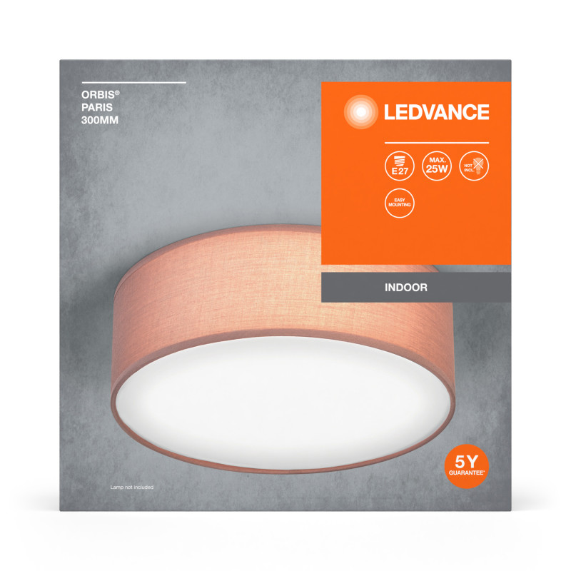 LED Светильник накладной 1хE27 220V 105х300mm [4058075829008] LEDVANCE ORBIS PARIS