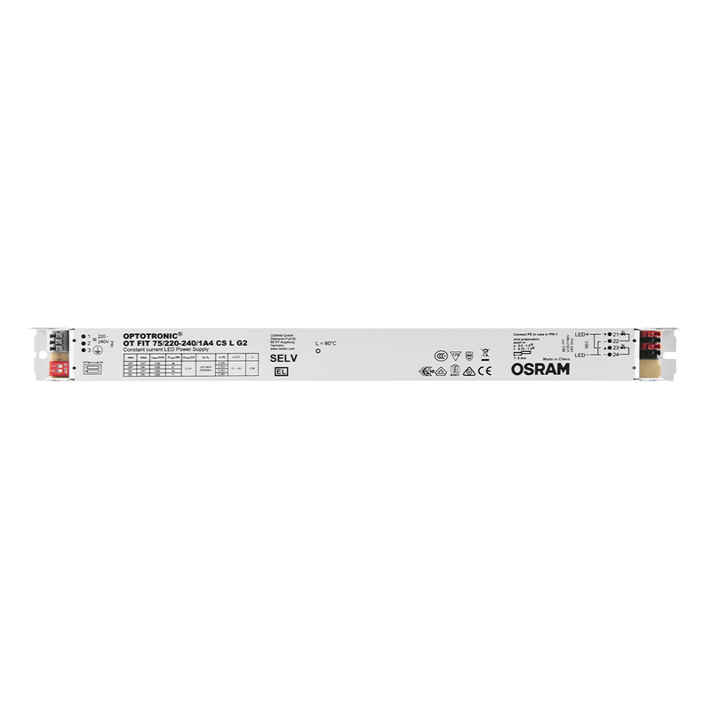 LED драйвер 75W 220-240V выходная 27-51V 1400mA IP20 [4052899522572] Osram OT FIT CS L G2