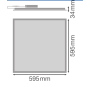 Светодиодная панель 33W 3630lm 6500K 595x595x32mm IP40 [4099854017308] Ledvance PL COMP V
