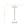 LED Світильник підвісний 5W 230V 330lm 3000K 120x1500mm [4099854460395] Osram DECOR FUJI 1XPENDANT