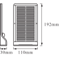 Светильник 3W 3.3V 320lm 4000K IP44 192х110х30mm [4058075267909] Ledvance DOORLED SOLAR WHITE