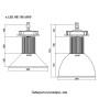 LED Светильник для высоких пролетов 100W 220V 10000lm 6500K ⌀155x345mm IP42 [l0830005] E.NEXT e.LED.HB.100.6500