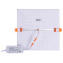 Вбудований LED світильник 36W 230V 3240lm 6500K 220x220x20mm IP20 білий [l0862011] E.NEXT e.LED.stand.MP.Square.R.36.6500