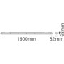 Cветильник LED линейный 81W 220V 11000lm 4000K 1500x82x68mm IP65 [4058075541283] Ledvance DP 1500