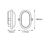 Уличный LED 6W 230V 420lm 4000K IP54 117x168x70mm [4099854428715] Osram Bulkhead WT