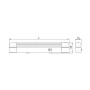 Светильник 18W 230V 1100lm 6400K T8/G13 IP20 654х35х66мм белый [LLPO0-3011-1-18-K01] ЛПО3011 УЕК