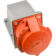 Силовая розетка 3P+N+PE 32А 415В стационарная IP44 полиамид красная [A0080010153] UСombi АСКО