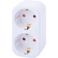 Тройник бытовой с заземлением 16А 2P+PE [s9100054] E.NEXT e.socket.002.16.3