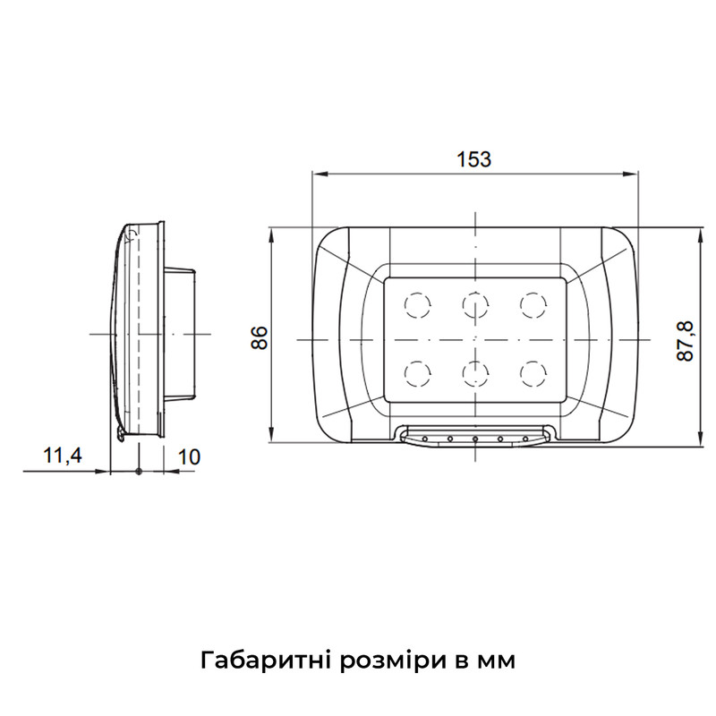 Панель герметична 4 модуля 153x87,8x21,4мм IP55 белый [GW22461] 27 Combi Gewiss