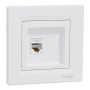 Розетка комп'ютерна з RJ45 UTP кат.5Е Asfora біла ABS [EPH4300121] Шнейдер Електрік