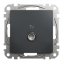Концевая TV розетка 4 дБ черная [SDD114471] ABS-UV Sedna Design&Element Шнейдер Электрик