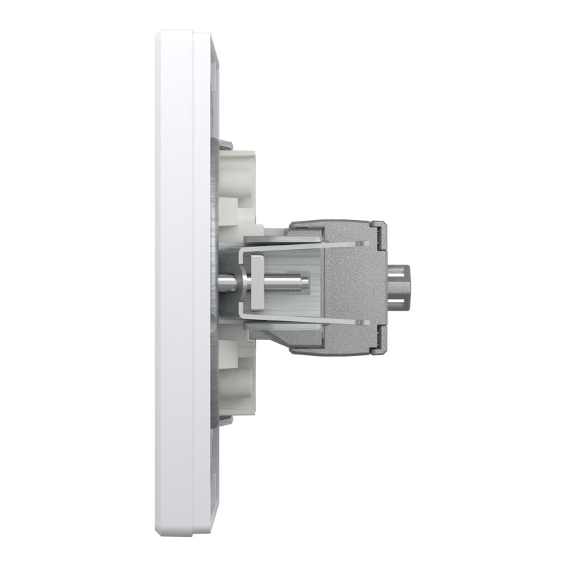 Розетка компьютерная с рамкой RJ45 STP кат.5Е Asfora белая ABS [EPH5000121] Шнейдер Электрик