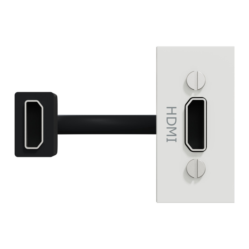 Розетка HDMI 1 модуль біла [NU343018] ABS-UV Unica New Шнейдер Електрік