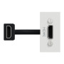 Розетка HDMI 1 модуль біла [NU343018] ABS-UV Unica New Шнейдер Електрік
