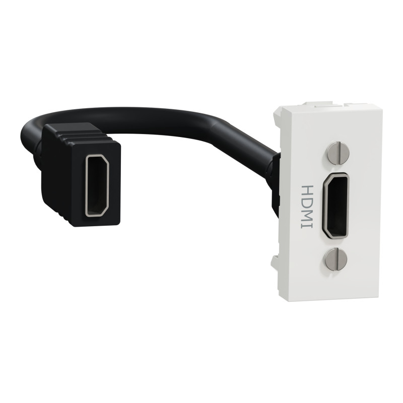 Розетка HDMI 1 модуль біла [NU343018] ABS-UV Unica New Шнейдер Електрік