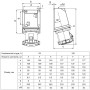 Силовая розетка 3P+N+PE 63А 415В стационарная IP67 полиамид красная [A0080010156] UСombi АСКО