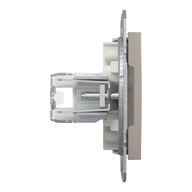 Розетка компьютерная RJ45 UTP кат.5Е Asfora бронза ABS [EPH4400169] Шнейдер Электрик
