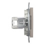 Розетка компьютерная RJ45 UTP кат.5Е Asfora бронза ABS [EPH4400169] Шнейдер Электрик