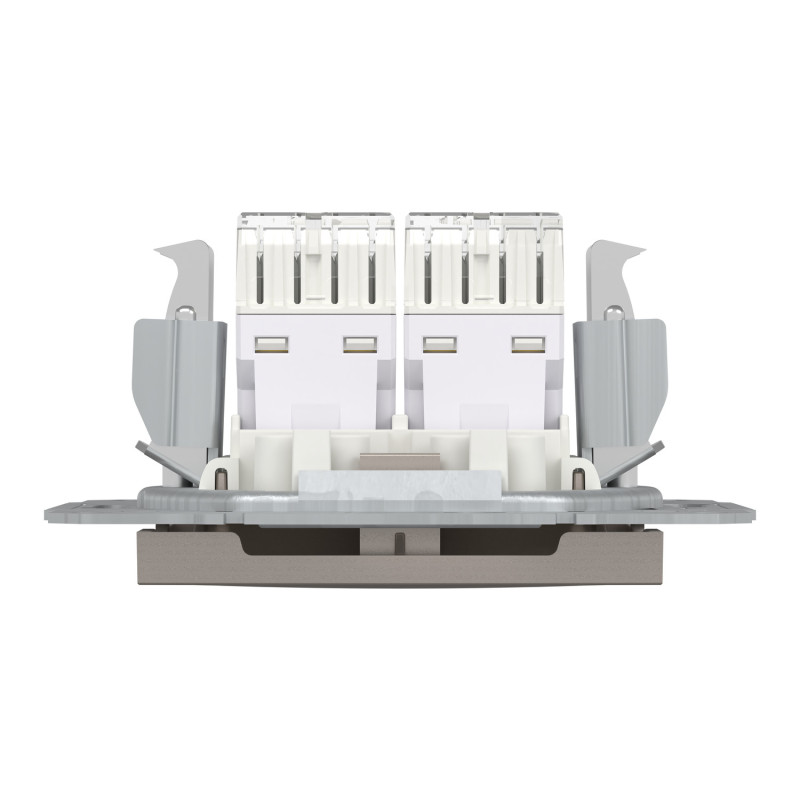 Розетка компьютерная RJ45 UTP кат.5Е Asfora бронза ABS [EPH4400169] Шнейдер Электрик