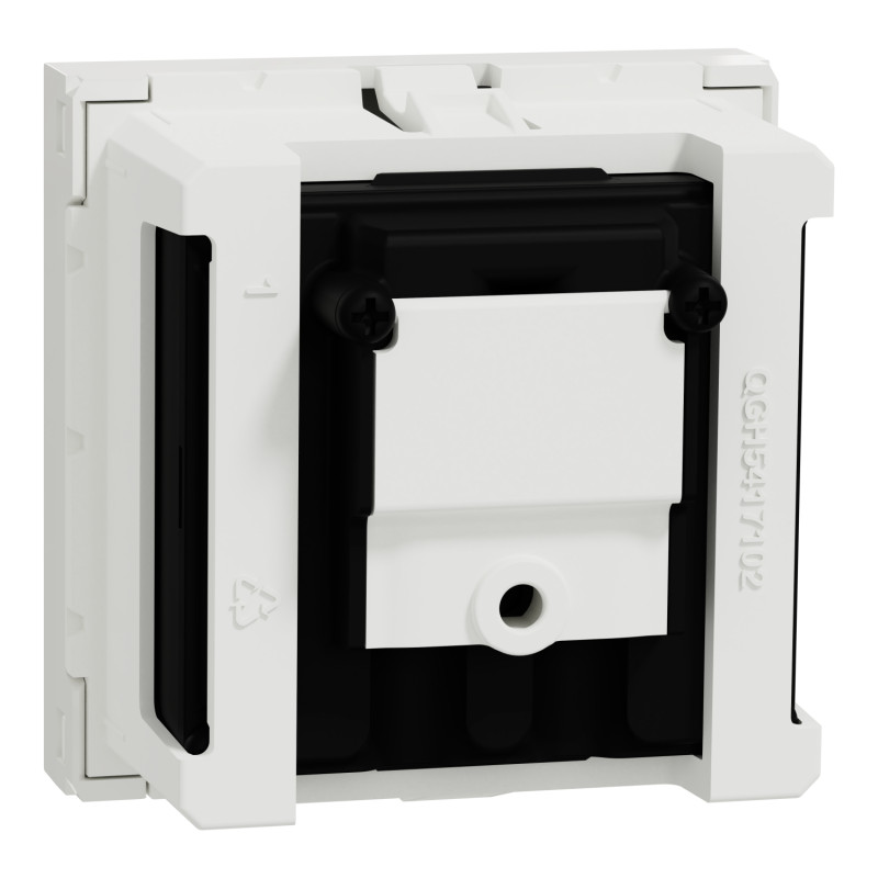 Розетка TV R конечная Белый 45х45х28mm ABS-UV [NU345218] Unica New Schneider Electric