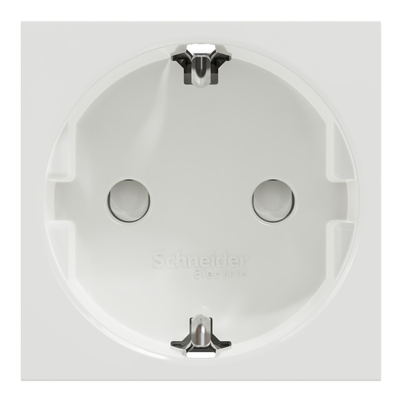 Розетка с з/к и шторками 16А Белый 45х45х50mm PC [NU303718] Unica New Schneider Electric