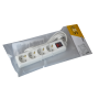 Удлинитель с выключателем 1,5м 4 гнезда 2Р+PЕ IP20 [WYP10-16-04-01-GS-17-U] STANDART UEC
