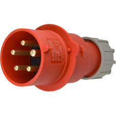Силовая вилка 3P+N+PE 32А 415В переносная IP44 полиамид красная [A0080010113] UCombi АСКО