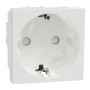 Розетка с з/к и шторками 16А Белый 45х45х50mm PC [NU303718] Unica New Schneider Electric
