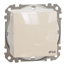 Одноклавишный переключатель IP44 бежевый [SDD212106] ABS-UV Sedna Design&Element Шнейдер Электрик
