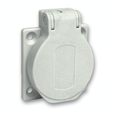 Силовая розетка 2P+E 16А 250В встраиваемая IP54 серая [PKS51G] Mureva Schneider Electric