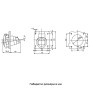 Силовая розетка 3P+N+E 16А 400В встраиваемая IP44 красная [GW62210H] IEC 309 HP GEWISS