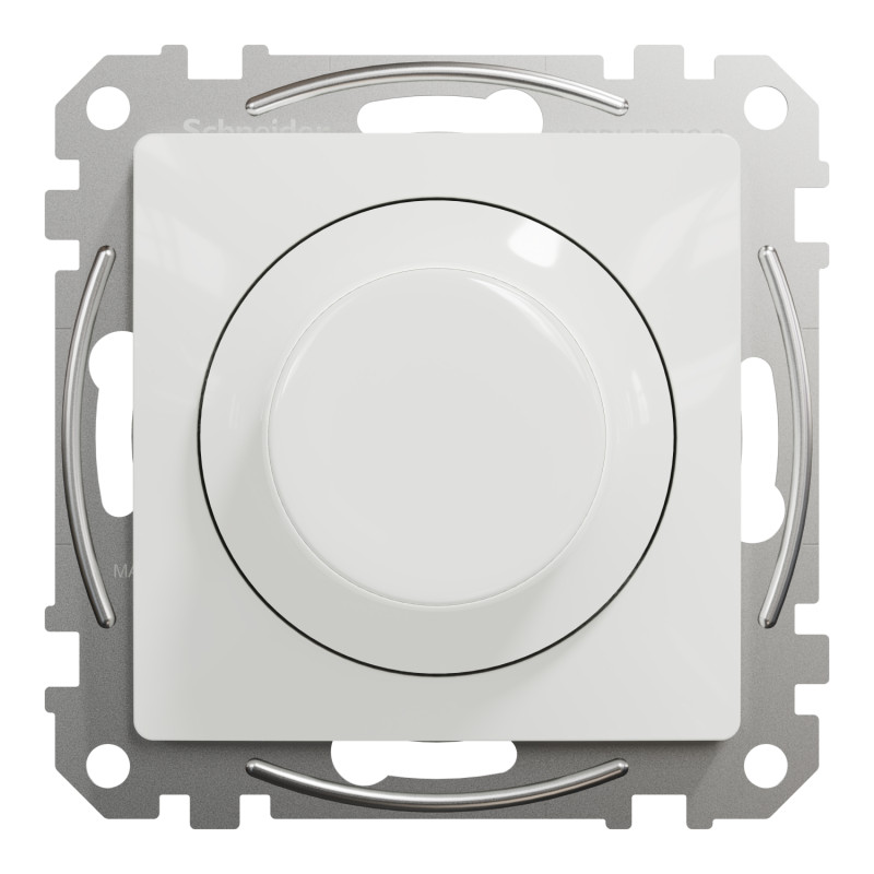 Світлорегулятор поворотний LED RC 3-370 В Білий 71х46mm polyamide [SDD111501] Sedna Design & Elements Schneider Electric