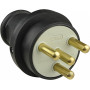 Вилка 25А 3Р+PE IP44 каучуковая [A0250010003] АСКО