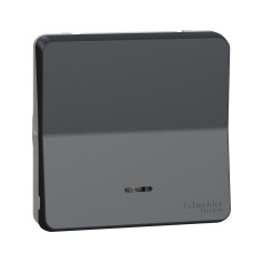Механизм кнопочного выключателя с подсветкой IP55 черный [MUR35127] ABS Mureva Styl Schneider Electric