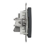 Концевая TV розетка 4 дБ черная [SDD114471] ABS-UV Sedna Design&Element Шнейдер Электрик