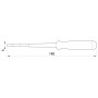 Викрутка-індикатор 4x190мм прямий SL 100-500V AC [t001104] e.tool.test04 E.NEXT
