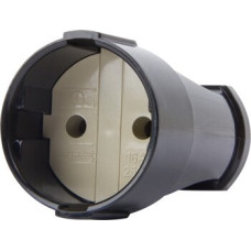 Розетка переносная без заземления 10А [p017002] E.NEXT e.socket.001.10.black