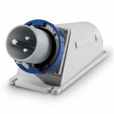 Силовая вилка 2P+PE 125А 230В стационарная IP67 [DIS245M12593] Quadro ДКС