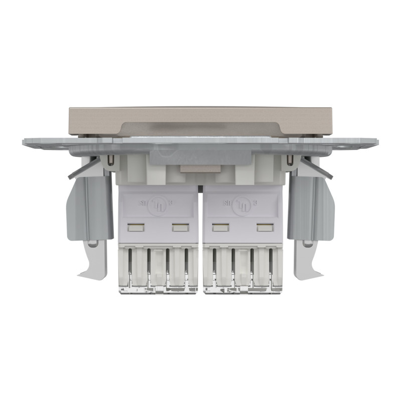 Розетка компьютерная RJ45 UTP кат.5Е Asfora бронза ABS [EPH4400169] Шнейдер Электрик