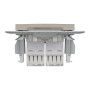 Розетка компьютерная RJ45 UTP кат.5Е Asfora бронза ABS [EPH4400169] Шнейдер Электрик
