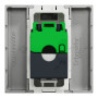 Розетка компьютерная RJ45 категория 5UTP 2 модули алюминий [NU341130] ABS-UV Unica New Шнейдер Электрик