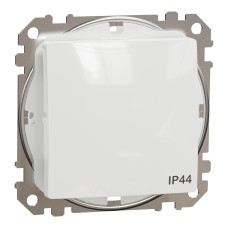 Одноклавишный выключатель IP44 Белый 73х73х38mm ABS-UV [SDD211101] Sedna Design & Elements Schneider Electric