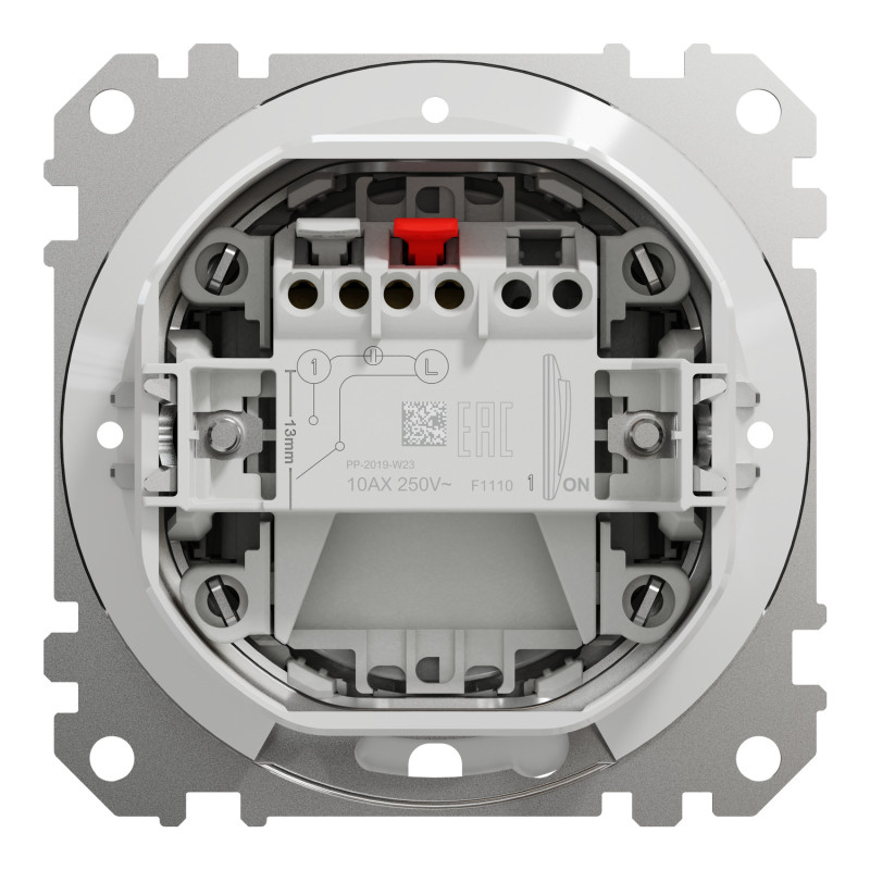 Одноклавишный выключатель IP44 Белый 73х73х38mm ABS-UV [SDD211101] Sedna Design & Elements Schneider Electric
