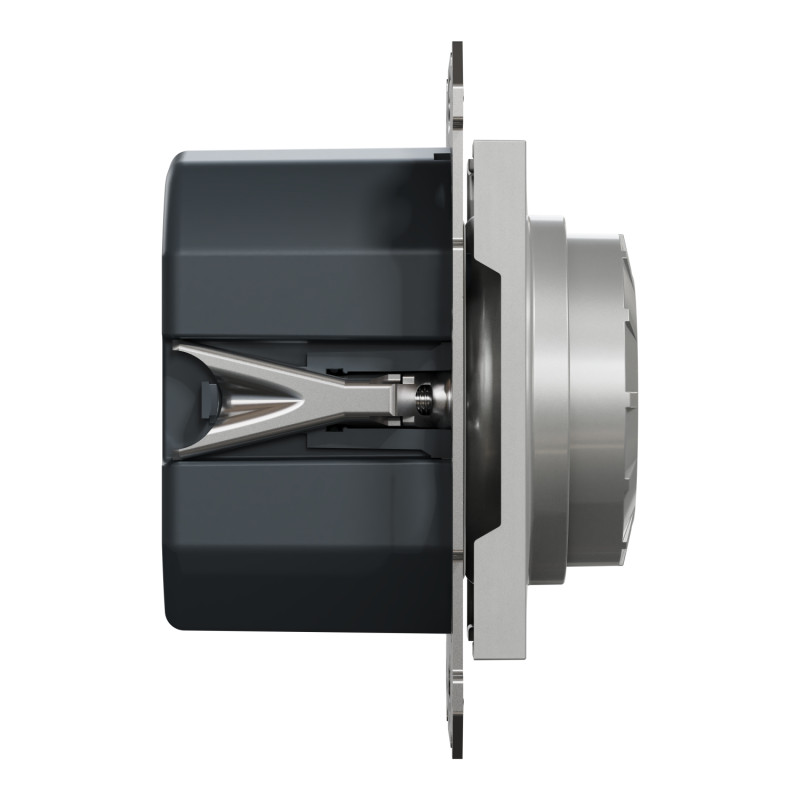 Поворотный LED диммер RC 3-370Вт ASFORA 83x83x47mm алюминий [EPH6800161] Schneider Electric